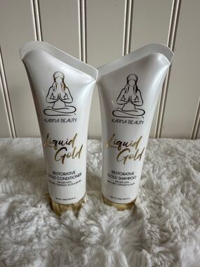 Liquid Gold Restorative Cold Shampoo - White & Gold